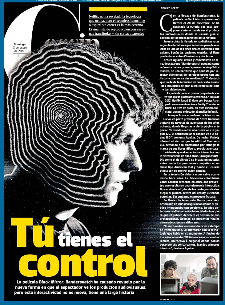  ??  ?? Domingo 13 de enero de 2019 EDITOR: ALEJANDRO CÁRDENAS OCHOA COEDITORA: ROSALINDA PALOMEQUE EDITOR GRÁFICO: GUILLERMO CHÁVEZ