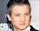  ??  ?? Jeremy Renner by Evan Agostini, AP In 2011: Co-star of Mission: Impossible — Ghost Protocol. Notable: Oscar nominee for role in The Hurt Locker.