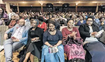  ?? /RAJESH JANTILAL ?? The audience at the 41st KZN Old Mutual Regional Choir Festival at the Durban City Hall yesterday were treated to good music.