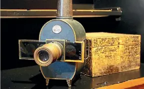  ?? PHOTOS: EMMA JAMES ?? The magic lantern at the Cambridge Museum, which was donated by Arthur Paton.