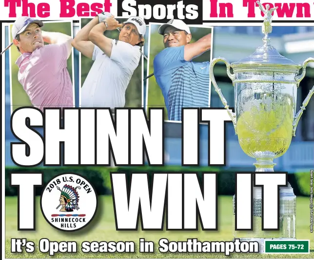  ??  ?? Can Rory McIlroy win his fifth major? Can Phil Mickelson finally complete the career Grand Slam? Can Tiger Woods snap his long drought? Those are among the biggest storylines as the world’s best players tee off in the first round of the U.S. Open Thursday morning at Shinnecock Hills.