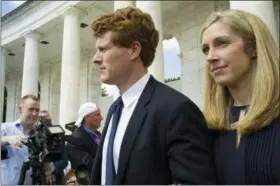  ?? CLIFF OWEN — THE ASSOCIATED PRESS ?? Rep. Joe Kennedy III, D-Mass, arrives for the Celebratio­n of the Life of Robert F. Kennedy at Arlington National Cemetery on Wednesday.