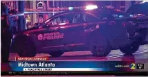  ?? CHANNEL 2 ACTION NEWS ?? A parking lot attendant was shot late Friday after confrontin­g men breaking into a car outside Bulldogs, a popular Midtown bar. The shooting was the first of five reported overnight.