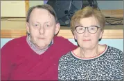  ?? (Pic: John Ahern) ?? David and Joan White from Fermoy who were at the social dancing in Kilbehenny Community Centre.