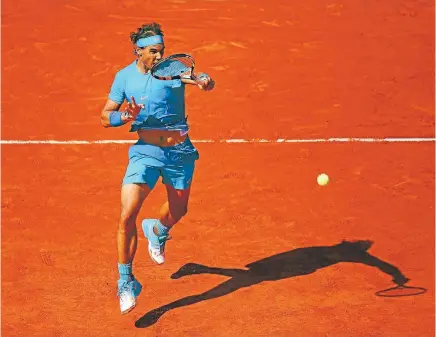  ?? Photo: GETTY IMAGES ?? Coming off a poor preparatio­n, nine-time champion Rafael Nadal suffered a rare loss at the French Open against Novak Djokovic.