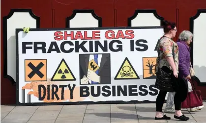  ?? Photograph: Paul Ellis/AFP/Getty Images ?? Truss has been warned that fracking will not bring down energy bills.