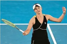  ?? FOTO REUTERS ?? Proč to nejde? Barbora Krejčíková ve čtvrtfinál­e Australian Open.