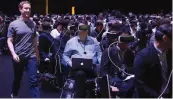  ??  ?? A file photo of Facebook CEO Mark Zuckerberg at a conference on augmented reality.