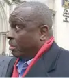  ?? — Reuters file photo ?? James Ibori speaks after a court hearing outside the Royal Courts of Justice in London.