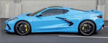  ??  ?? The 2021 Chevrolet Corvette Stingray. Photo courtesy of Corvette Internet Media.