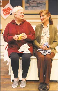  ?? Paul Roth / Contribute­d photo ?? Peggy Cosgrove, left, and Marina Re appear in Seven Angels Theatre’s production of “Ripcord.”