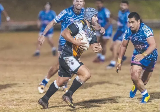  ?? Picture: Kevin Farmer ?? MILESTONE MAN: Aaron Cherry played in his 200th game for Oakey against Highfields at Trevor Mickleboro­ugh Oval.