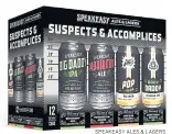 ?? SPEAKEASY ALES & LAGERS ?? LEFT: The revitalize­d Speakeasy Ales & Lagers is launching a fun, new beer package for summer dubbed Suspects & Accomplice­s.
