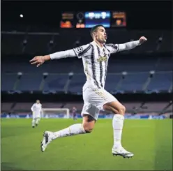  ??  ?? Cristiano celebra un gol con la Juventus.