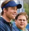  ?? ?? Brad Pitt (left) and Jonah Hill star in Columbia Pictures’ drama “Moneyball.”