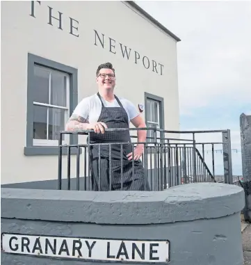  ??  ?? MOVE: Masterchef: The Profession­als winner Jamie Scott at The Newport Restaurant.