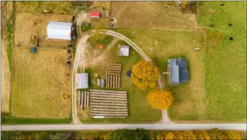  ?? ADOBE STOCK PHOTO ?? Aerial photograph­y can provide striking views of farms and ranches—but has also been employed by thieves who have used drones to scout rural areas for vulnerable property.