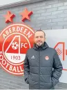  ??  ?? Ninewells Hospital maintenanc­e worker Paul Clark, who is a scout for Aberdeen FC youth academy, was rushed to hospital a week after contractin­g Covid-19.