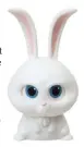  ??  ?? Snowball - an abandoned rabbit who becomes the leader of ‘The Flushed Pets.’ Press his bunny tail to change his eyes from cute to cunning.