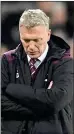  ??  ?? BELOW PAR: Moyes criticised his players