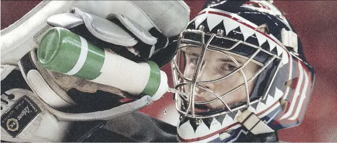  ??  ?? Former Vancouver Canucks goaltender Alex Auld will try his hand at the ancient Irish sport of hurling in the March 10 edition of the Irish television show, The Toughest Trade.