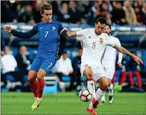  ??  ?? Griezmann pensait avoir ouvert le score mais la vidéo en a décidé autrement.