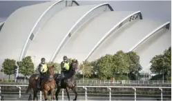  ?? ?? A large police presence will be in the city for COP26