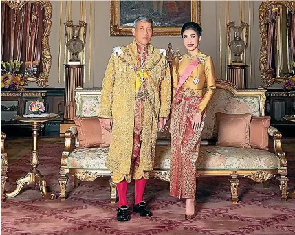  ?? THAILAND’S ROYAL
OFFICE ?? More than 1000 photograph­s of King Maha Vajiralong­korn’s official consort, Sineenat Wongvajira­pakdi, have been leaked to royal opponents.