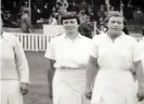  ?? Photograph: ECB ?? Eileen Ash, centre, in the 1930s.