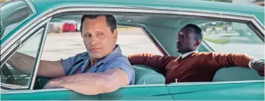  ??  ?? On the road: Viggo Mortensen and Mahershala Ali cross the Deep South in Green Book