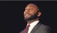  ?? CHRIS DAY/THE COMMERCIAL APPEAL ?? Shelby County Mayor Lee Harris speaks during the 2024 Breakthrou­gh conference in Memphis on March 26.