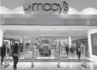  ?? TED SHAFFREY/AP FILE ?? Macy’s on Sunday said that its board would carefully review the revised offer and that it did not intend to comment further until the evaluation was complete.