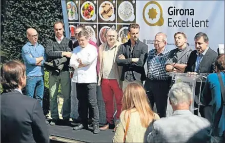  ?? AGUSTÍ ENSESA ?? El sello Girona Excel·lent reunió en El Celler de Can Roca a varios chefs con estrella Michelin