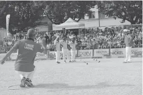  ??  ?? La 2e édition du tournoi national de pétanque a été une réussite