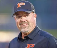  ?? STAFF PHOTO BY ROBIN RUDD ?? Former South Pittsburg championsh­ip-winning football coach Vic Grider has been elected to the TSSAA Hall of Fame, joining his late father, Don, in earning the honor.