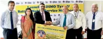  ??  ?? State Trading Corporatio­n Sri Lanka Chairman Dr. A.M Jameel (third from left) at the launch of the membership along with DIMO Chairman/managing Director Ranjith Pandithage (fourth from left), DIMO Group CEO Gahanath Pandithage, DIMO Director Channa...