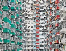  ?? Hongkong, 2005–2009 FOTO MICHAEL WOLF ?? Architektu­ra hustoty,