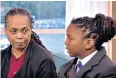  ??  ?? Tuesday Flanders and her son Chikayzea, also right, told ITV’S This Morning of their distress at the school’s attitude