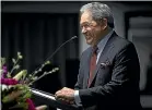  ?? ALDEN WILLIAMS / STUFF ?? Shane Jones (left) and Winston Peters spoke to delegates at the NZ First convention in Christchur­ch yesterday.