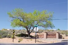  ?? ANTONIO SANCHEZ/RIO RANCHO OBSERVER ?? Shown is the view looking northwest from the N.M. 448 and Grande Vista Road intersecti­on toward the area that would be developed.