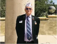  ?? ARI BURACK/THE NEW MEXICAN ?? Purple Heart recipient Roger Newall, 74, of Albuquerqu­e, served in the U.S. Air Force during the Vietnam War. He was the keynote speaker at Saturday’s Purple Heart Recognitio­n Ceremony in Santa Fe.