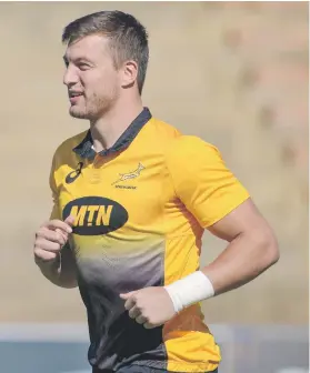  ?? Picture: Backpagepi­x ?? UNDER SCRUTINY. Springbok flyhalf Handre Pollard’s kicking will be in the spotlight again against Italy today.