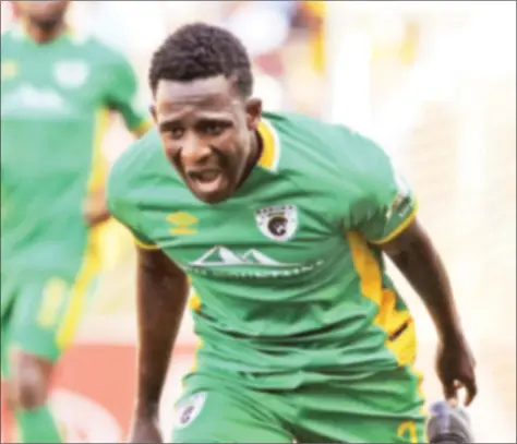  ??  ?? FLYING WARRIOR . . . Talent Chawapihwa, who is now a wanted man in South Africa, says he could not afford even to buy football boots as he was growing up in Harare