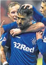  ??  ?? Daniel Candeias gave Gers the lead.