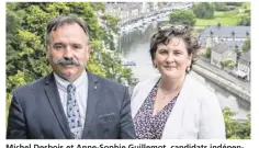  ??  ?? Michel Desbois et Anne-Sophie Guillemot, candidats indépendan­ts.