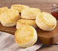  ??  ?? Popeyes original honey biscuits