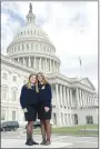  ?? SUBMITTED PHOTO ?? Isabella Norsworthy and her sister, Abigail, participat­ed in the National FFA Washington Leadership Conference in Washington, D.C.