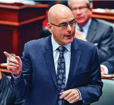  ?? ANDREW FRANCIS WALLACE/TORONTO STAR ?? Steven Del Duca was reportedly “disappoint­ed” by the exclusion of Kirby and Highway 7-Concord in recommenda­tions made by Metrolinx in 2016.