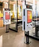  ??  ?? Self-ordering kiosks