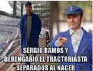  ??  ?? EL CLON DEL TRACTORIST­A Se han reído tanto del ‘bata-abrigo’ de Sergio Ramos como con Berengario, el personaje de Mota.